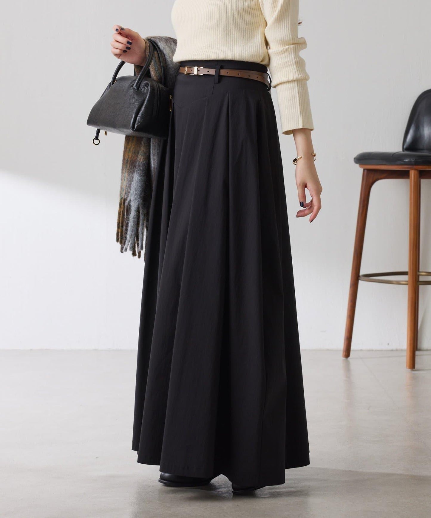 蓬鬆喇叭半身裙