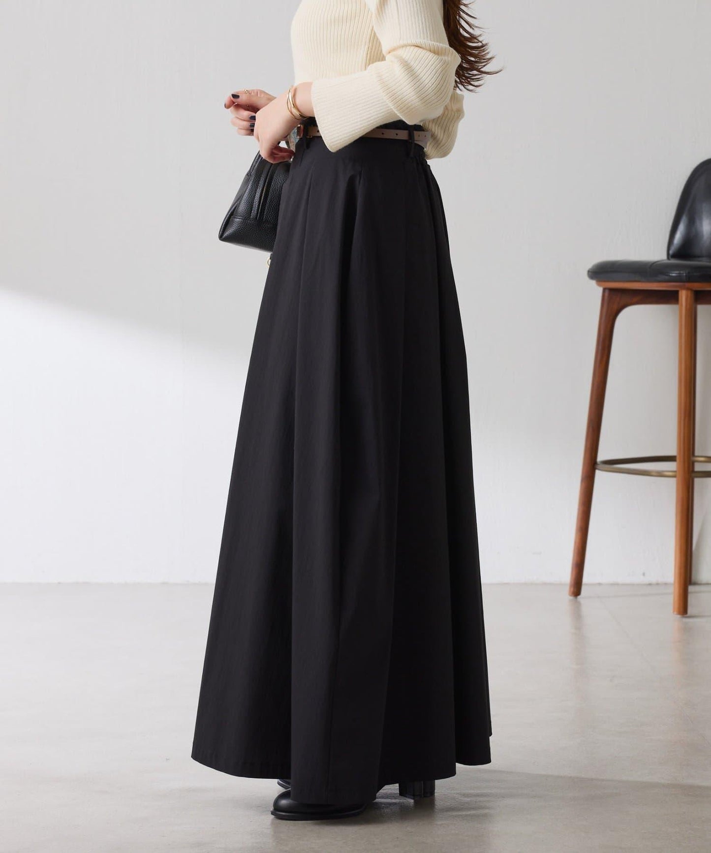 蓬鬆喇叭半身裙