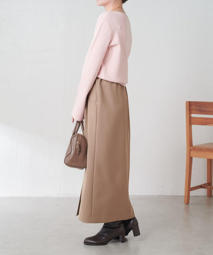 【2尺碼可選】羊毛感繫帶半身裙/可成套搭配