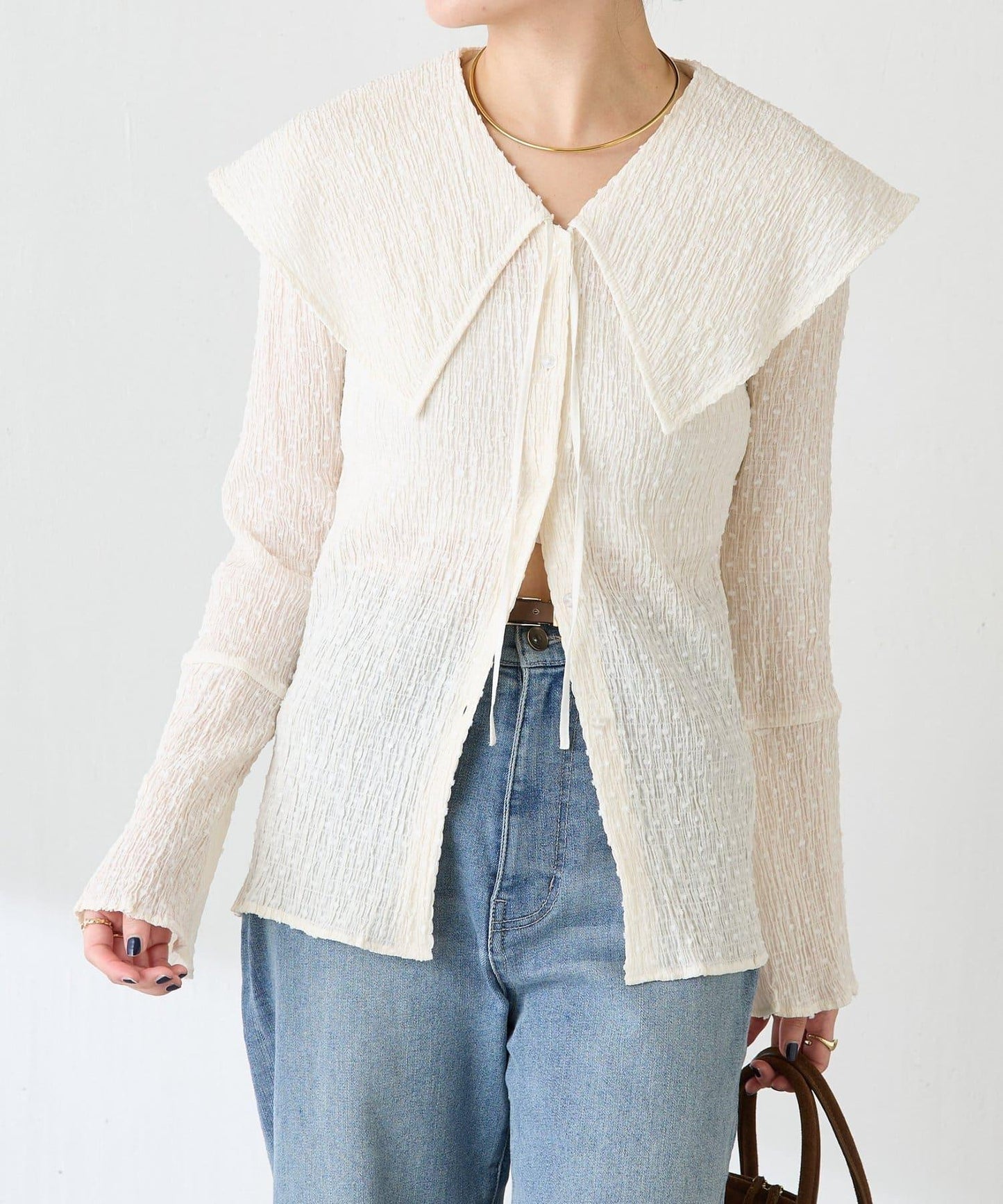 【領子可拆卸】大翻領開衫