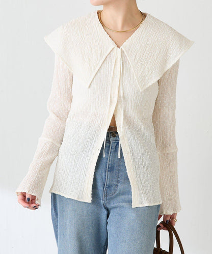 【領子可拆卸】大翻領開衫