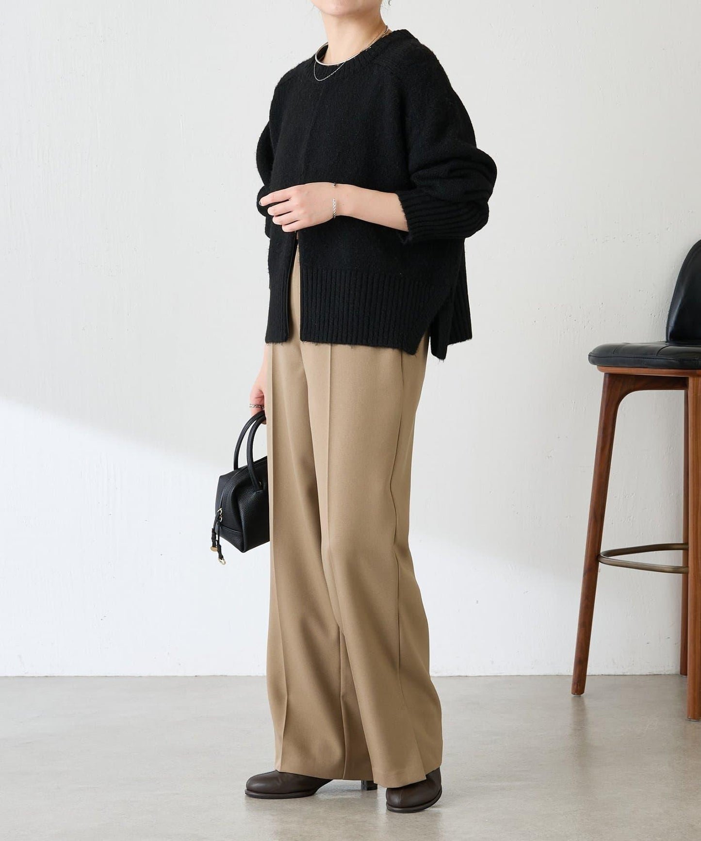 【人氣系列/2尺碼可選】羊毛感直筒褲/禮服