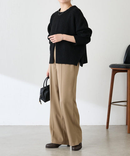 【人氣系列/2尺碼可選】羊毛感直筒褲/禮服