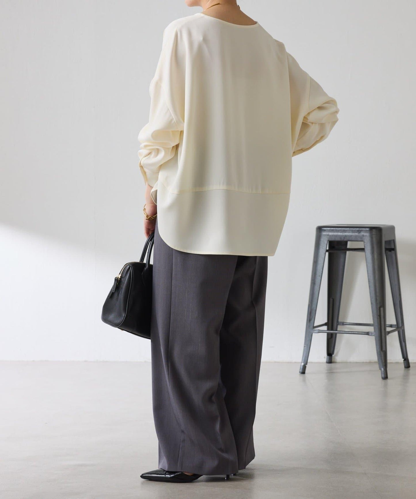 【修身顯瘦】翻領寬鬆襯衫/禮服