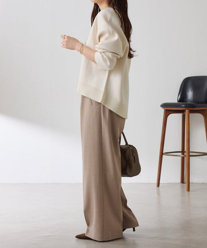 【人氣系列】亮片條紋鬆緊腰帶長褲