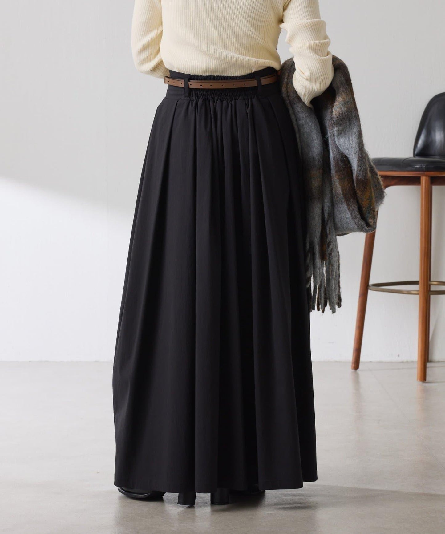 蓬鬆喇叭半身裙