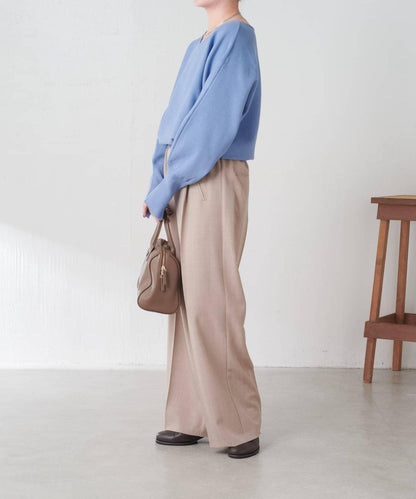 袖口羅紋2WAY蝙蝠袖針織衫