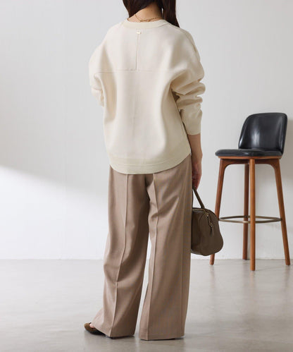 【人氣系列】亮片條紋鬆緊腰帶長褲