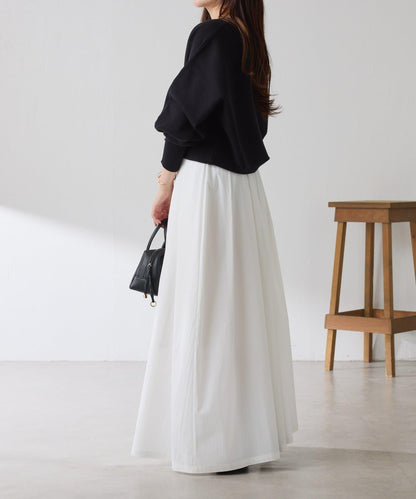 袖口羅紋2WAY蝙蝠袖針織衫