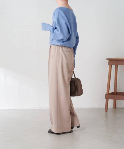 袖口羅紋2WAY蝙蝠袖針織衫