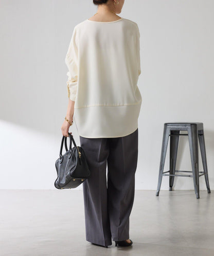 【修身顯瘦】翻領寬鬆襯衫/禮服