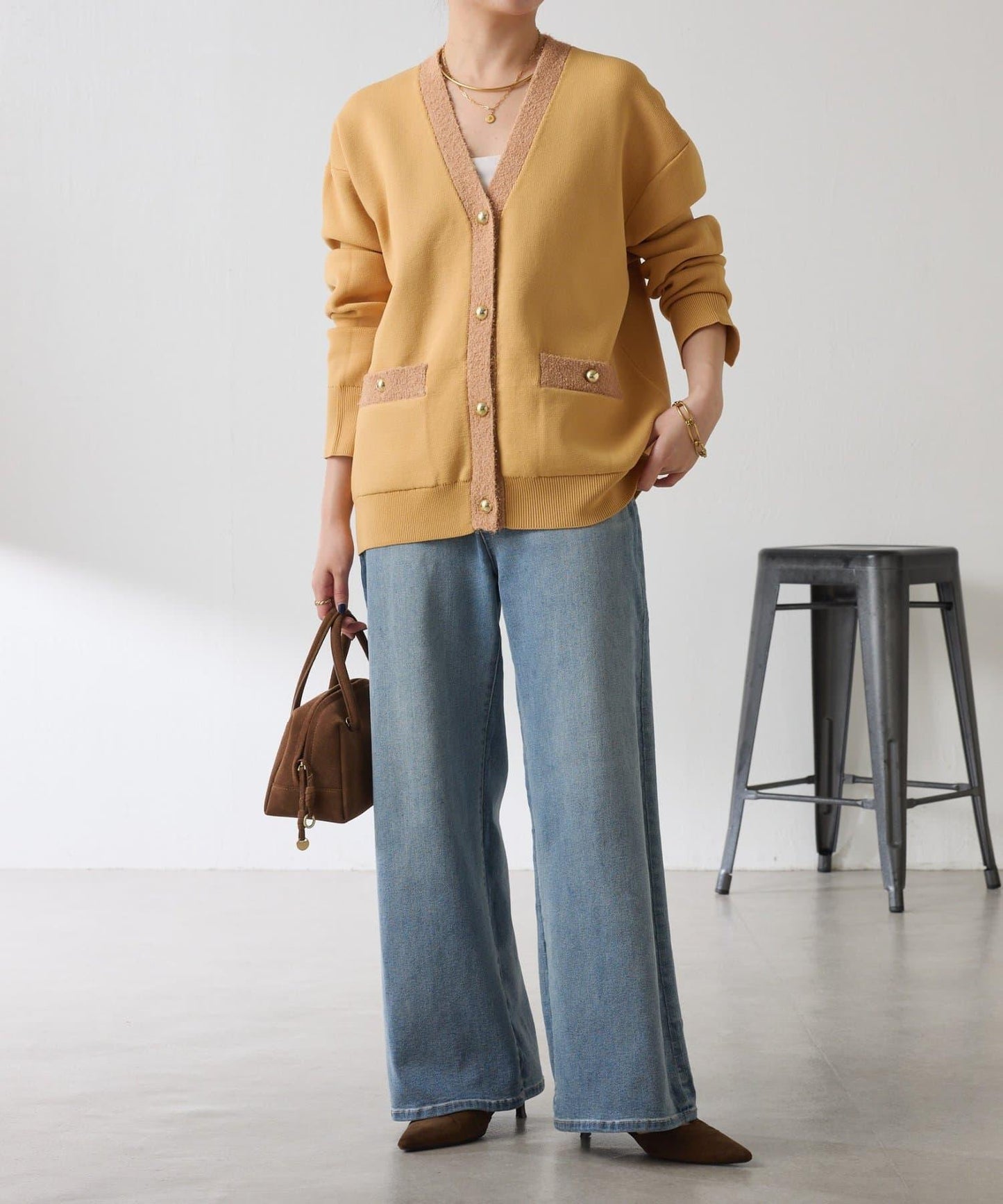 【輕盈/顯氣質】半米蘭針織開衫