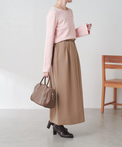 【2尺碼可選】羊毛感繫帶半身裙/可成套搭配