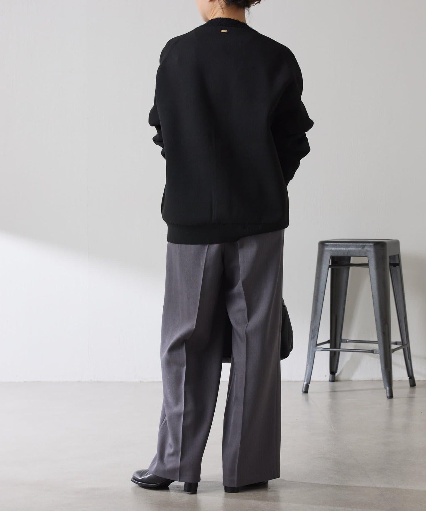 【人氣系列】亮片條紋鬆緊腰帶長褲