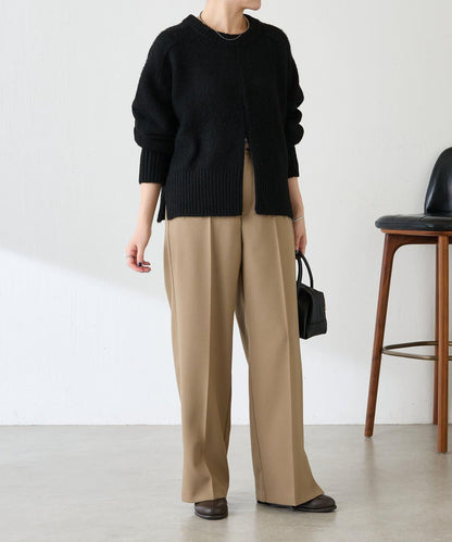 【人氣系列/2尺碼可選】羊毛感直筒褲/禮服