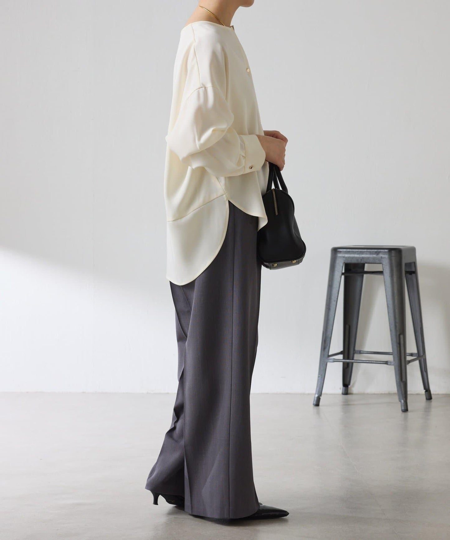 【修身顯瘦】翻領寬鬆襯衫/禮服