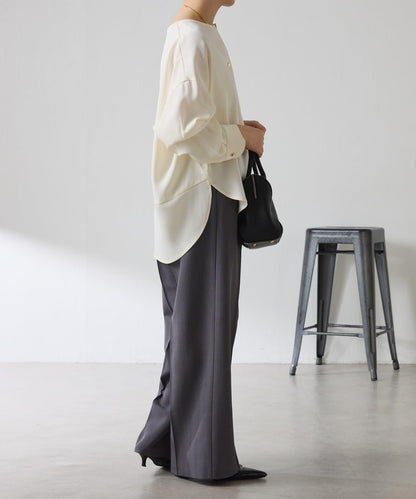 【修身顯瘦】翻領寬鬆襯衫/禮服