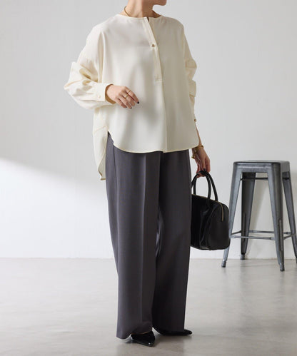 【修身顯瘦】翻領寬鬆襯衫/禮服