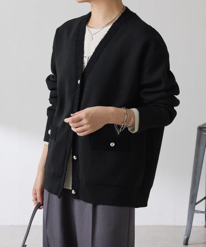 【輕盈/顯氣質】半米蘭針織開衫