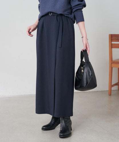 【2尺碼可選】羊毛感繫帶半身裙/可成套搭配