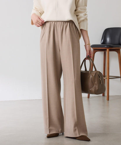 【人氣系列】亮片條紋鬆緊腰帶長褲