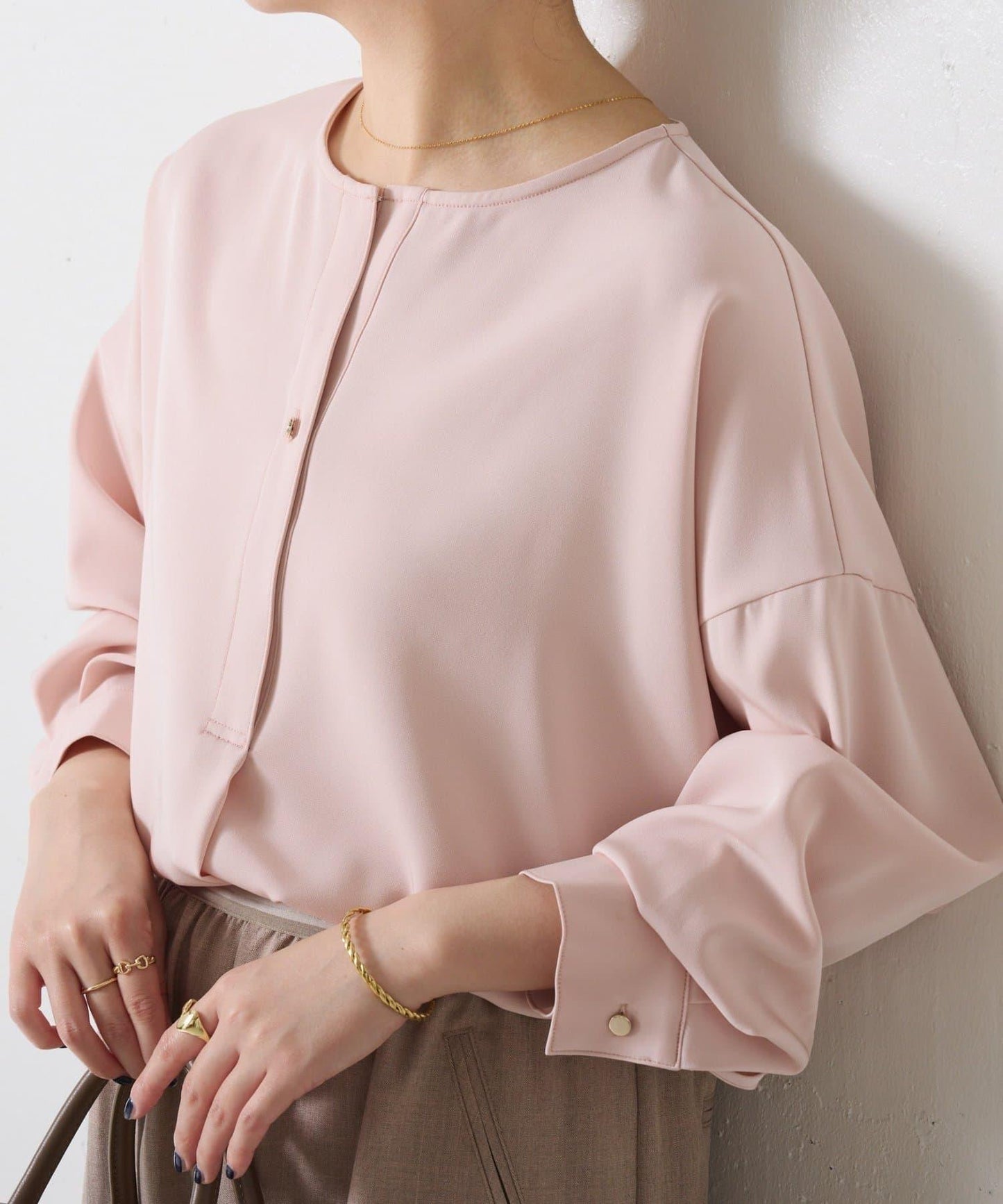 【修身顯瘦】翻領寬鬆襯衫/禮服