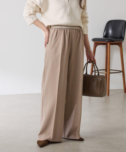 【人氣系列】亮片條紋鬆緊腰帶長褲