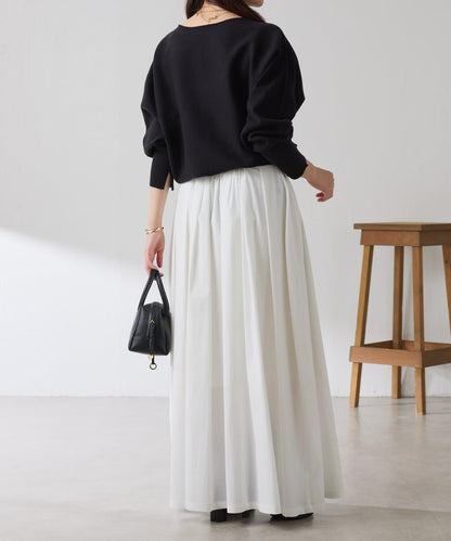 袖口羅紋2WAY蝙蝠袖針織衫