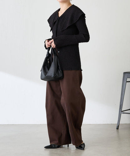 【領子可拆卸】大翻領開衫