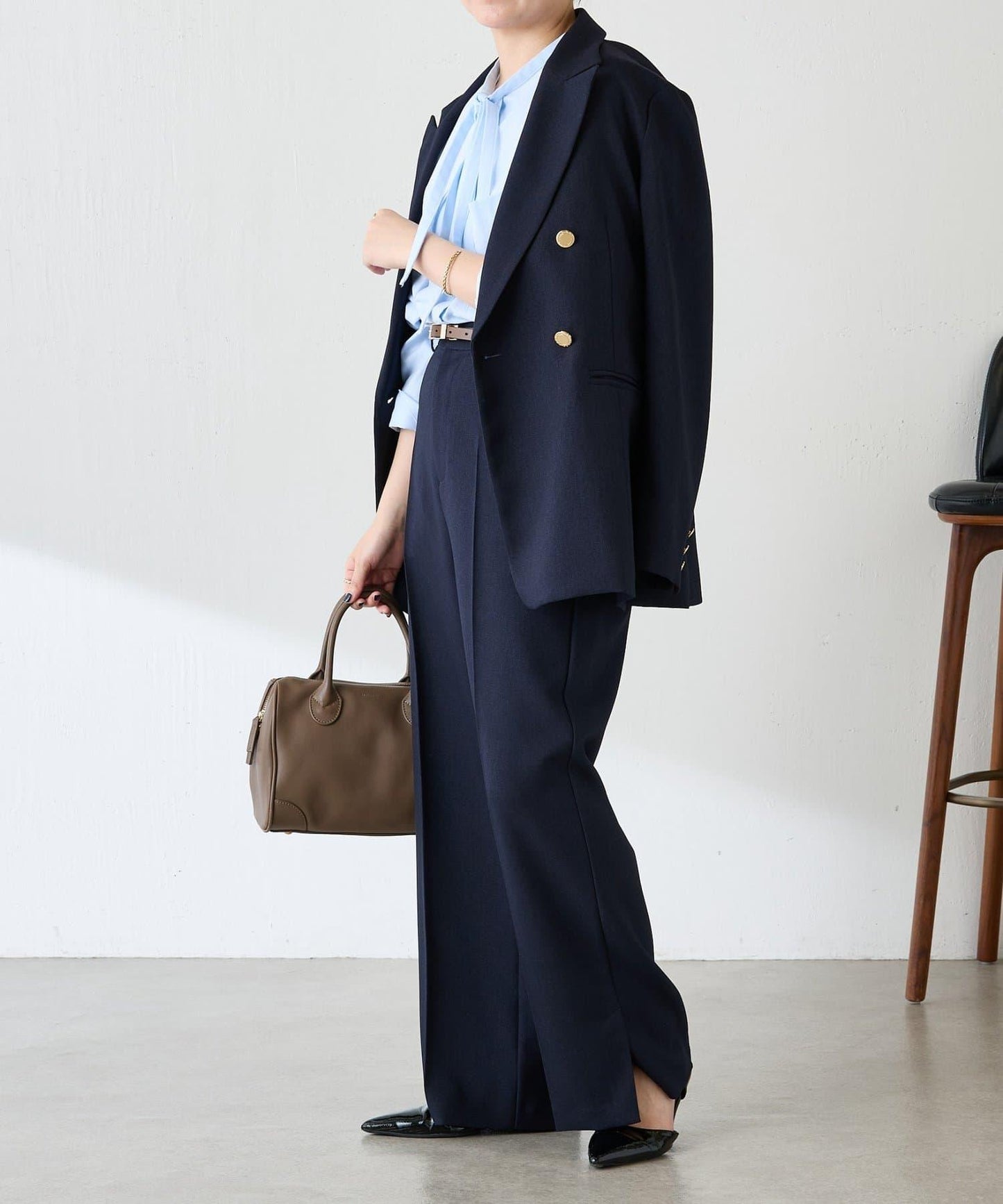 【人氣系列/2尺碼可選】羊毛感直筒褲/禮服