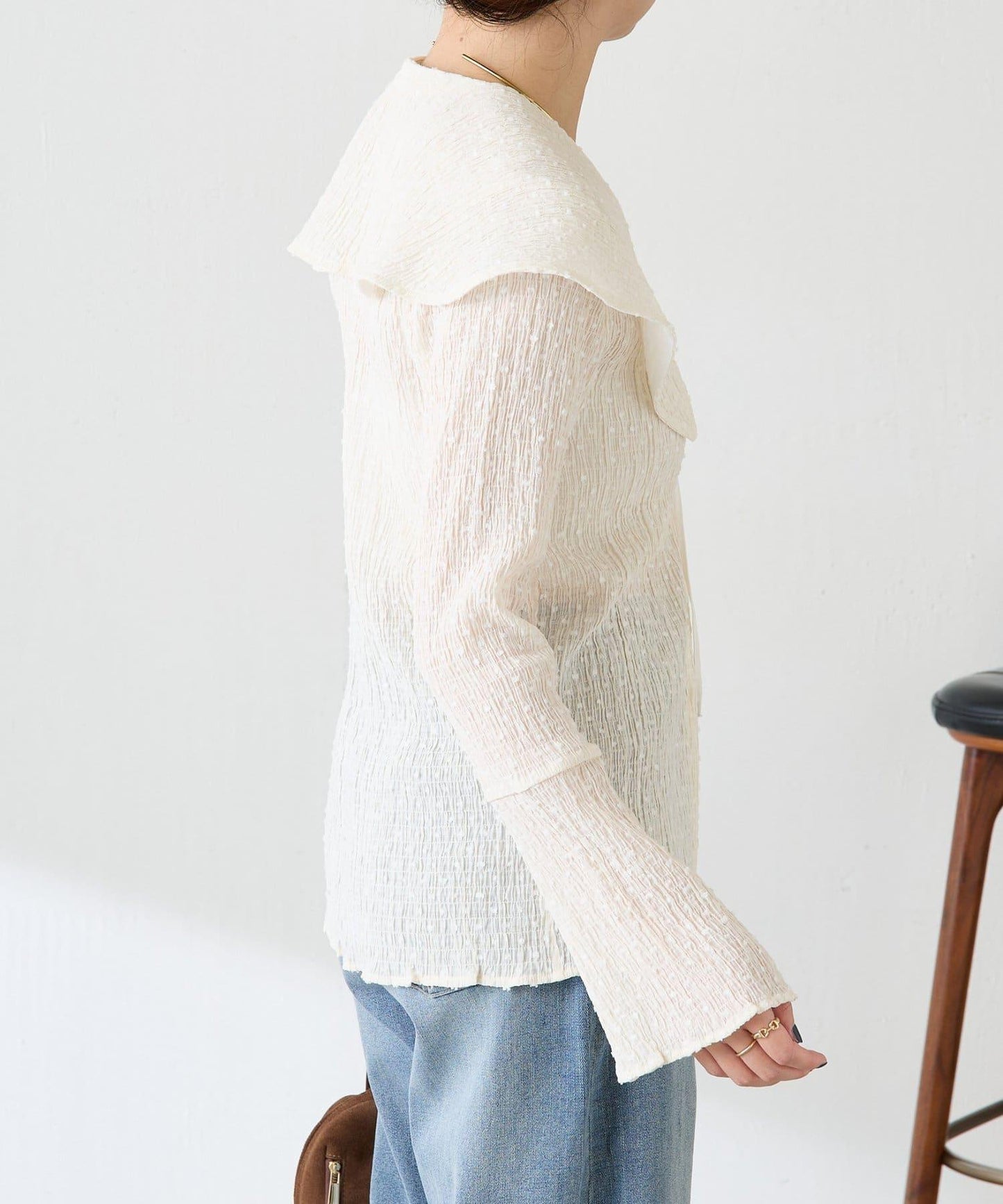 【領子可拆卸】大翻領開衫