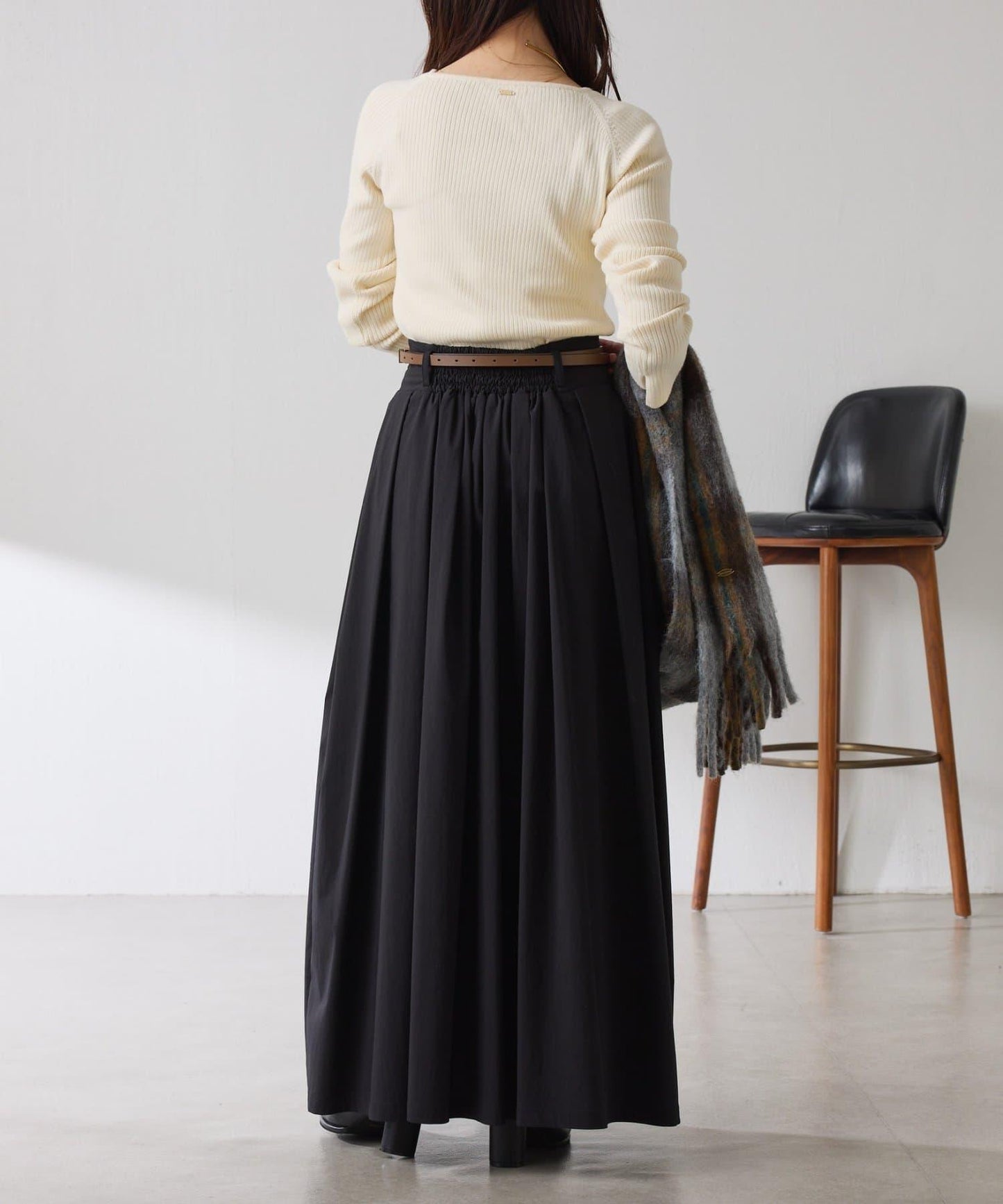 蓬鬆喇叭半身裙