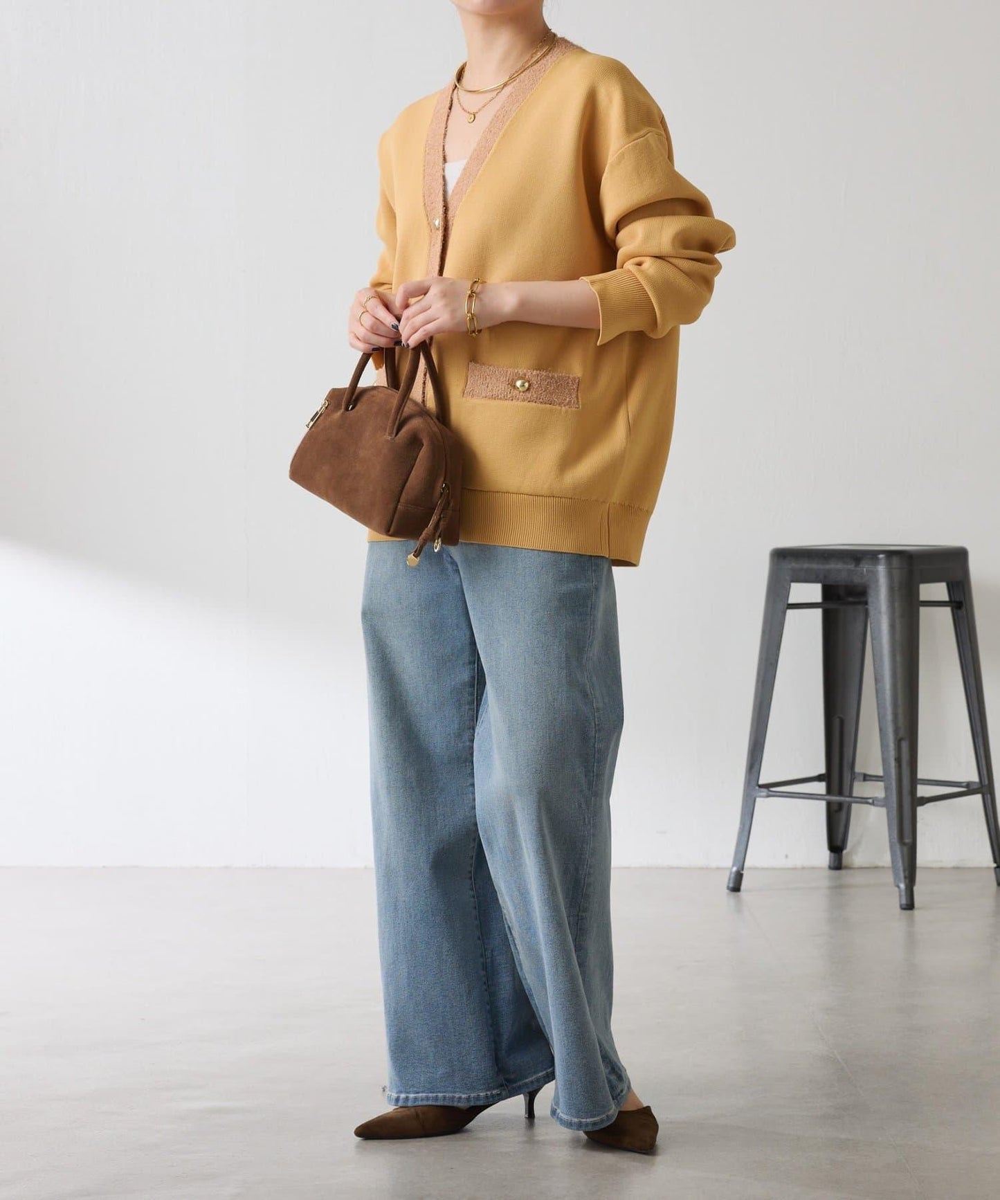 【輕盈/顯氣質】半米蘭針織開衫