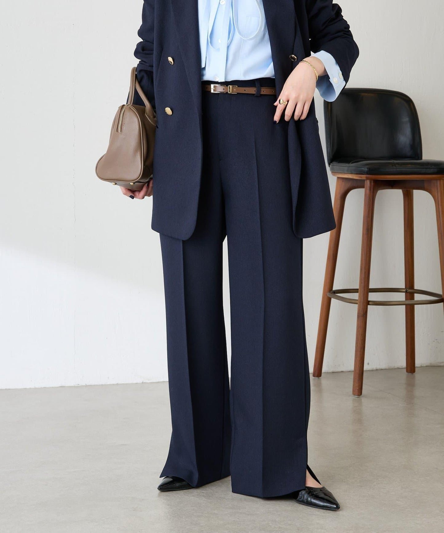 【人氣系列/2尺碼可選】羊毛感直筒褲/禮服