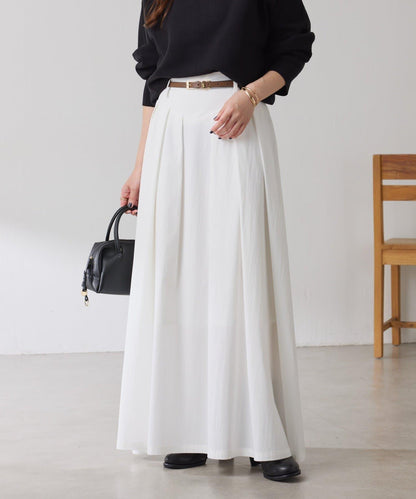 蓬鬆喇叭半身裙