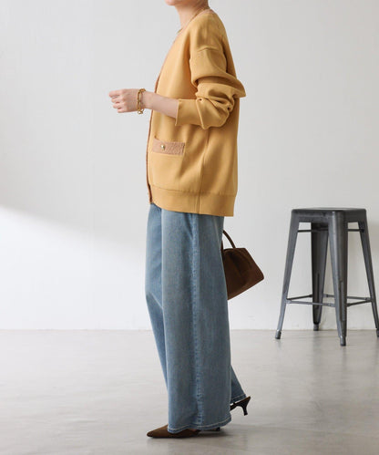 【輕盈/顯氣質】半米蘭針織開衫