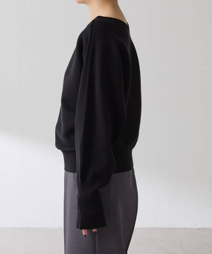 袖口羅紋2WAY蝙蝠袖針織衫