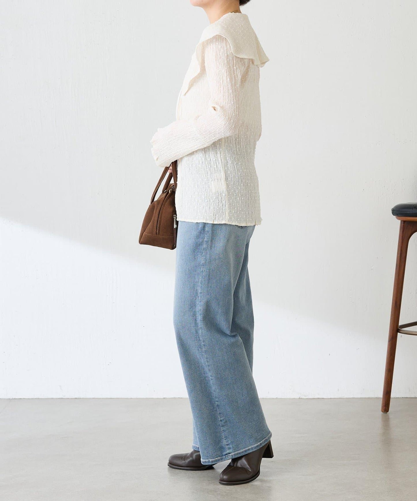 【領子可拆卸】大翻領開衫