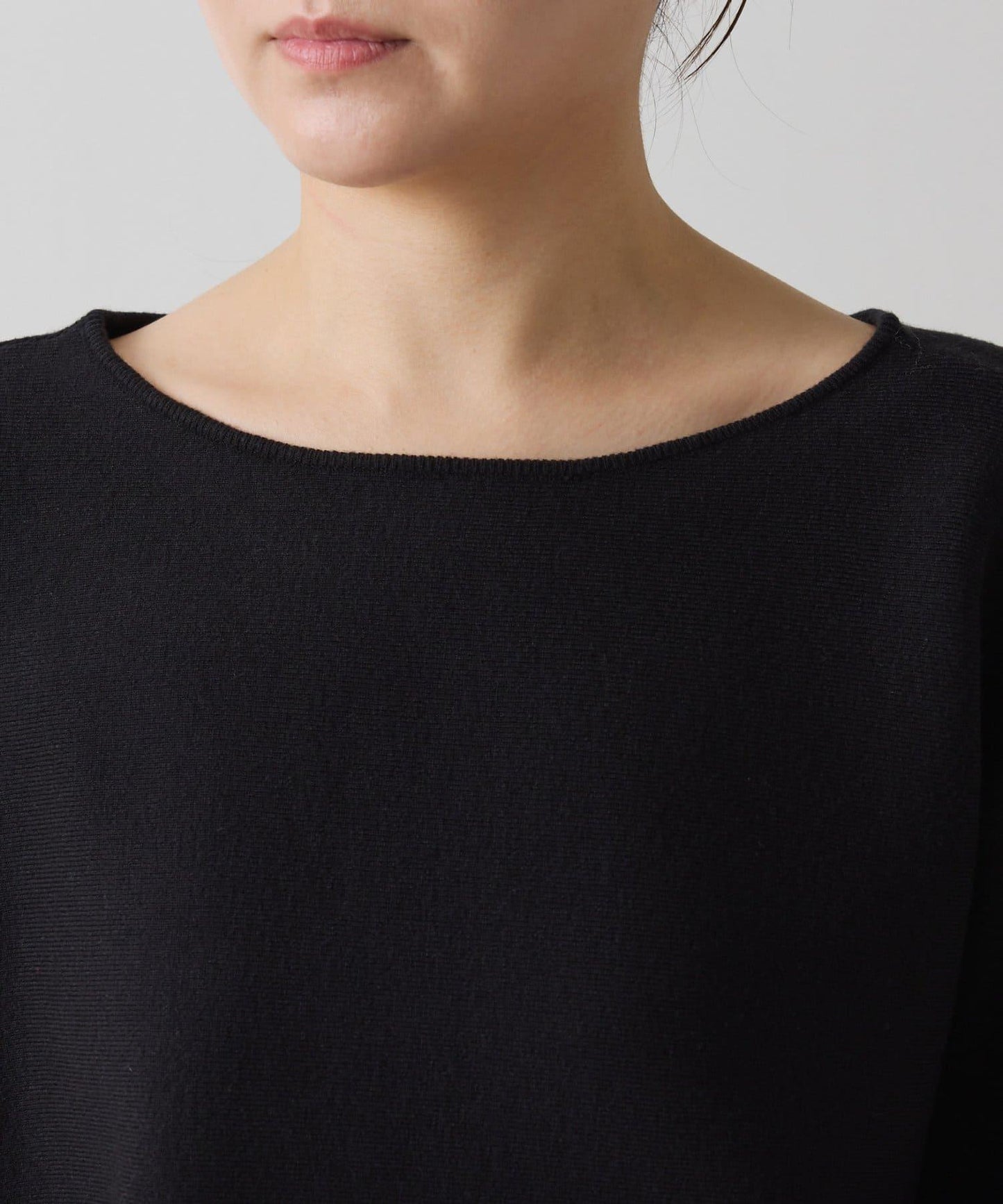 袖口羅紋2WAY蝙蝠袖針織衫