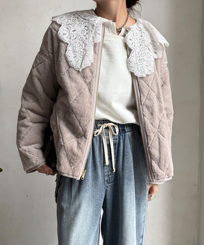 可雙面穿仿毛絎縫大衣