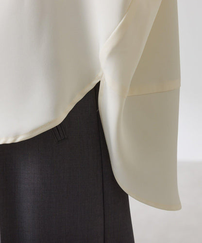 【修身顯瘦】翻領寬鬆襯衫/禮服