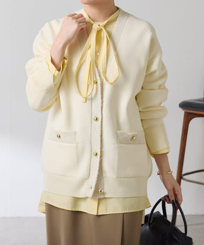 【輕盈/顯氣質】半米蘭針織開衫