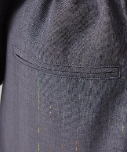 【人氣系列】亮片條紋鬆緊腰帶長褲