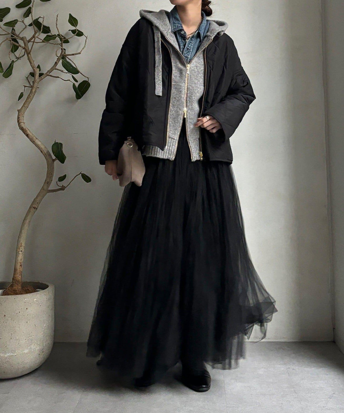 可雙面穿仿毛絎縫大衣