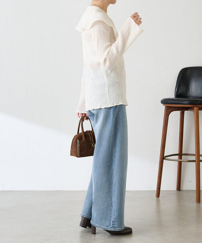 【領子可拆卸】大翻領開衫