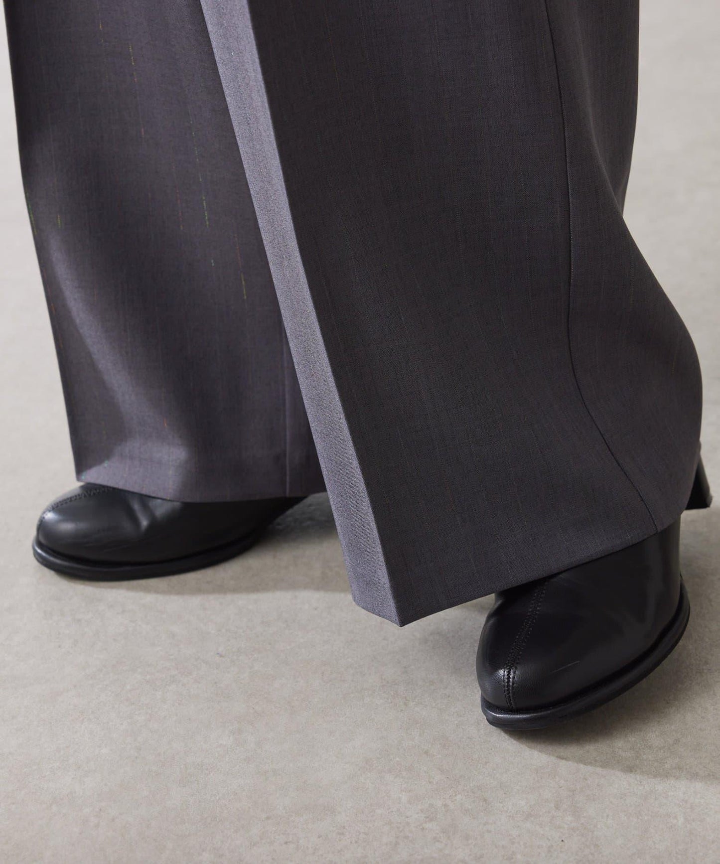 【人氣系列】亮片條紋鬆緊腰帶長褲