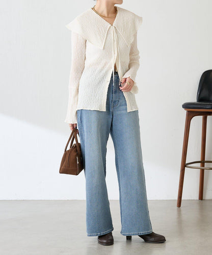 【領子可拆卸】大翻領開衫