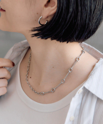 金屬過敏適用/不鏽鋼 跳躍D鏈條項鍊