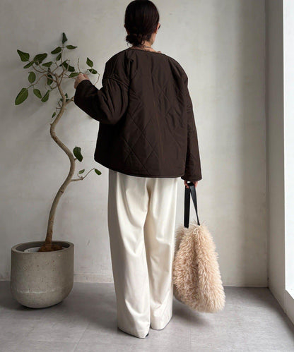 可雙面穿仿毛絎縫大衣