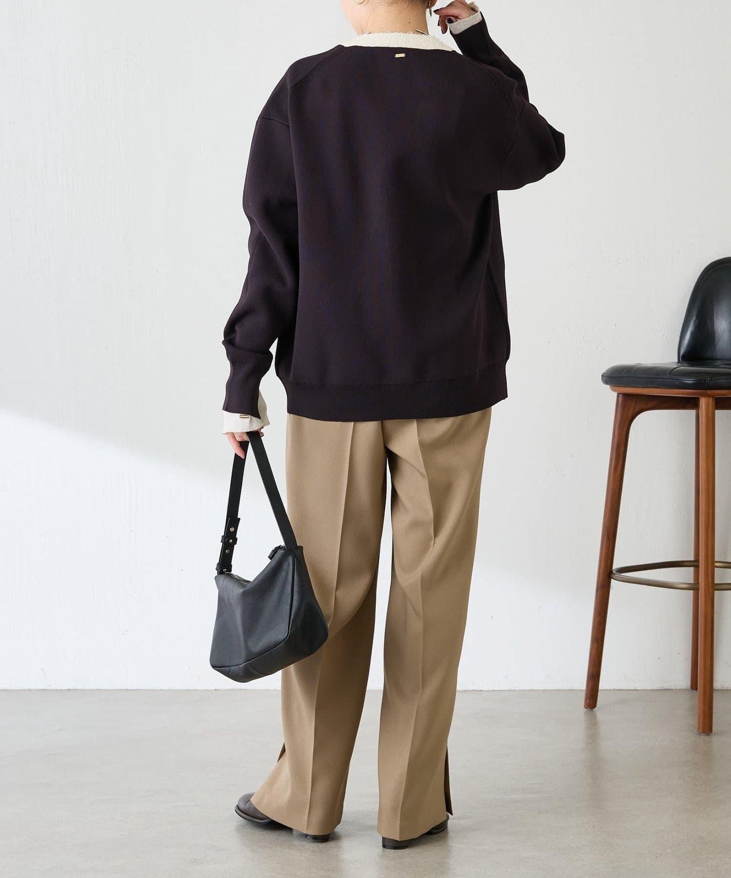 【輕盈/顯氣質】半米蘭針織開衫